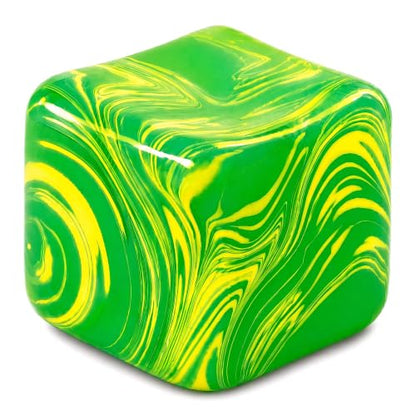 Green Marble Swirl Block Cube Collectible Figurine - NuomiYue