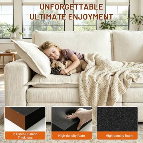 Black 22x22x2.4 Inch Couch Cushion Support Foam 45D for Sagging Sofas - 3 Pieces