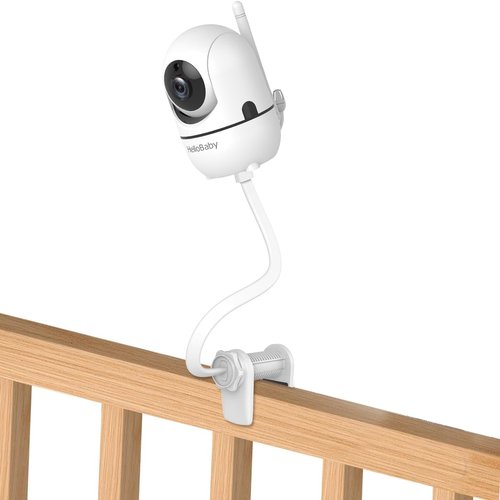 HelloBaby Monitor Clip Mount - Flexible Gooseneck Arm for HB6550/HB6560/HB65/HB66 | No Tools Needed, Damage-Free Installation