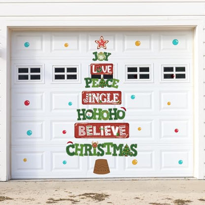 Christmas Tree Window Clings Sticker Kit - Tree Variation
