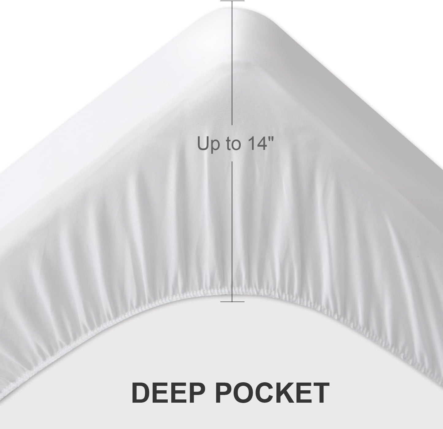 Queen Mattress Protector - Waterproof Quilted Cover with Ultra Soft Surface | Fits Mattresses Up to 14 Inches