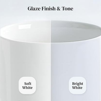 DOWAN Ramekins - 4 oz Oven Safe Porcelain Custard Cups for Baking | Set of 6 Soft White Bowls