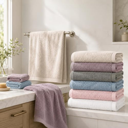Dark Grey Turkish Cotton Bath Towel - 600 GSM Ultra Soft & Absorbent Luxury Hotel Spa Collection, 28x56 Inches