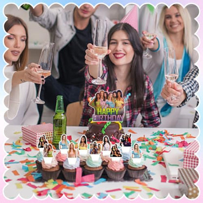 Cake Topper 25PCS Birthday Decorations for Cupcakes & Desserts