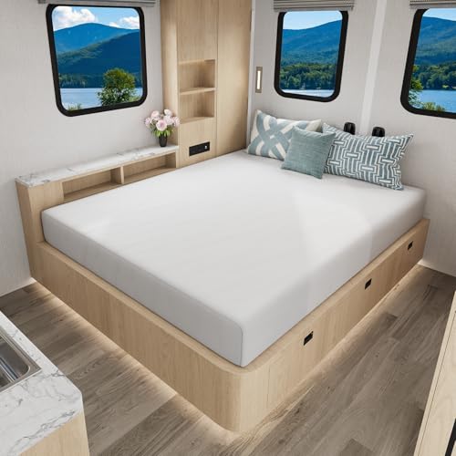 Novilla 8 Inch RV Short Queen Mattress, Gel Memory Foam Short Queen Size Mattress for RVs, Campers & Trailers, Cooling & Breathable Design, CertiPUR-US Certified, 75"x60"