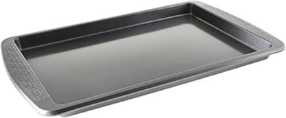 Chicago Metallic Non-Stick Medium Baking Cookie Sheet - Ideal for Cookies & One-Pan Meals | Gray