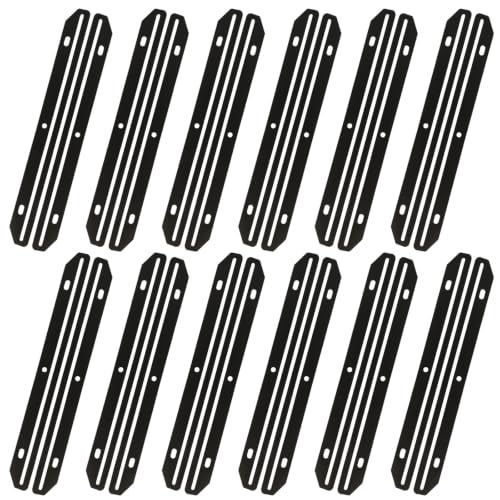 24 Pack Magazine Holders for Binders - Black, Durable Plastic Organizer