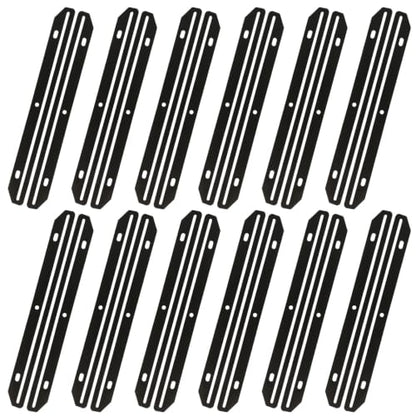 24 Pack Magazine Holders for Binders - Black, Durable Plastic Organizer