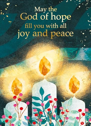 Religious Christmas Cards with Envelopes Set of 20 Joy Peace Scripture