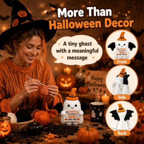 Grateful Halloween Ghost Basket Stuffer for Women & Adults - Spooky Gift