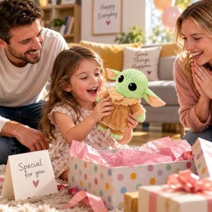 Talking Baby Yoda Walking Doll – Interactive Plush Toy for Kids