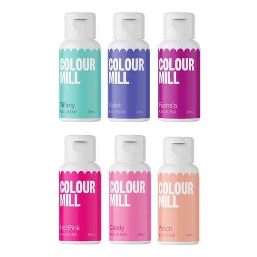 Colour Mill Oil-Blend Food Coloring - Fairytale 6 Pack | 20 Milliliters of Vibrant Colors
