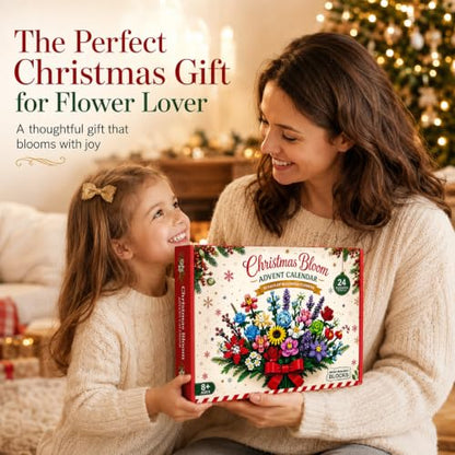 Funewest Flower Bouquet Advent Calendar 2026 with Micro Blocks - Bouquet Building Set