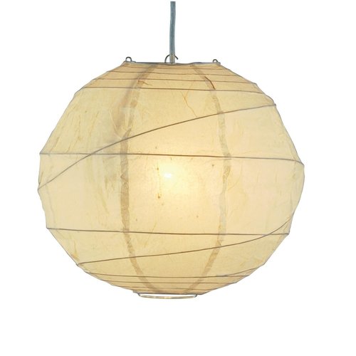Adesso 4162-12 Orb Large Pendant Light, 24 in, 100W Incandescent/26W CFL, Antique Bronze Finish, Hanging Lights, Cream