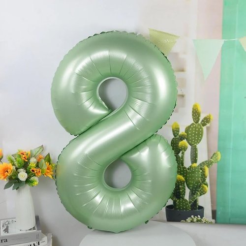 40 Inch Olive Green Number Balloons - Large 4 for Birthday Parties & Graduations | Festive Decorations