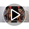 Large White Gold Homecoming Mum with Feathers & Satin Ribbon - Variation: White Gold Hoco