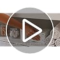 Baby Changing Table with 4 Drawers & Shelves - White Nursery Dresser