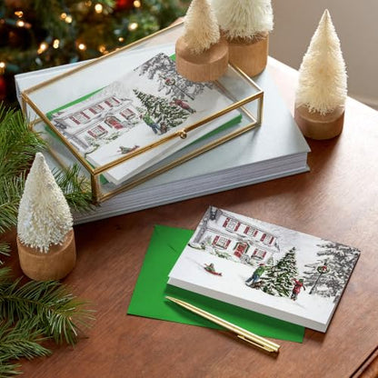 Hallmark Christmas Cards with Envelopes 40-Pack Warm Memories Glitter