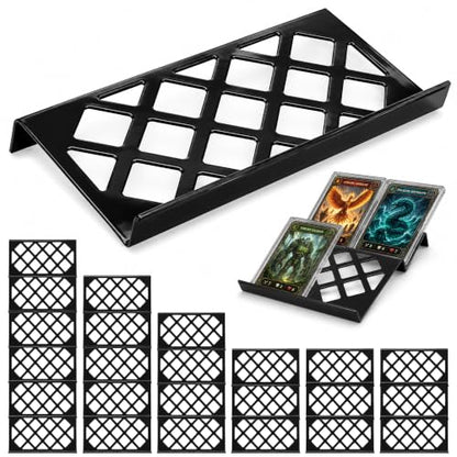 24PCS Modular Acrylic Trading Card Risers for Display, Hollow Design