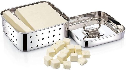 Durable Stainless Steel Square Paneer Maker – 350ml for Perfect Homemade Cheese