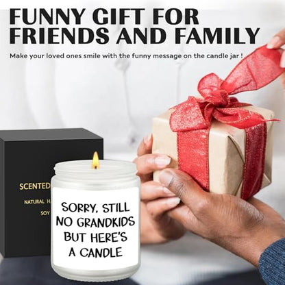Lavender Scented Candle for Parents - Humorous Gift for Mothers Day & Christmas