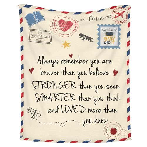 Graduation Blanket 60x80 Inches - Encouragement Gift for Women & Men 2026