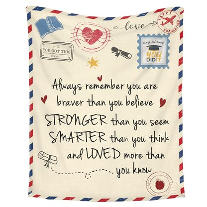 Graduation Blanket 60x80 Inches - Encouragement Gift for Women & Men 2026