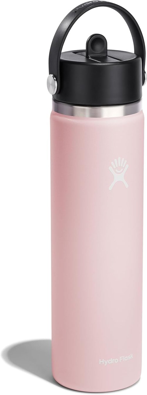Hydro Flask 24 Oz Wide Mouth Water Bottle - Flexible Straw Cap in Trillium Color