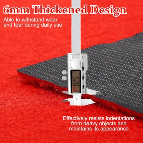 Thick Red Carpet Runner 3x20 FT Non Slip Wedding Aisle Rug Indoor Outdoor
