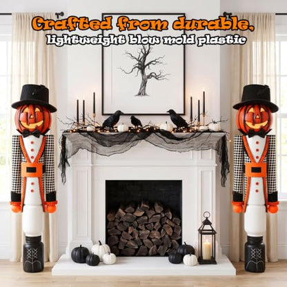 Halloween Giant Pumpkin Nutcracker Decor - 53 Inch Indoor Outdoor Party Prop