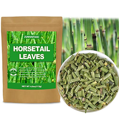 Premium Horsetail Herbal Leaves, Natual Dried Horsetail Leaf, Cut & Sifted, 4.0oz(113g), No Gmo, 100% Pure