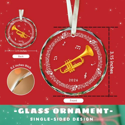 15 Trumpet Christmas Ornament Music Gift for Trumpet Lovers Kids Boys Girls