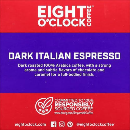 Eight O'Clock Dark Italian Roast Coffee, 12 Ct