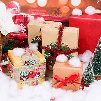 Shappy Christmas Fake Snow Decoration - 10.58 Ounce Fluffy White Cloud Fiber for Indoor Decor | Winter Craft
