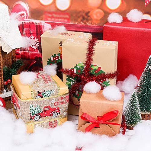Shappy Christmas Fake Snow Decoration - 17.64 Ounce Fluffy White Cloud Fiber for Indoor Winter Decor