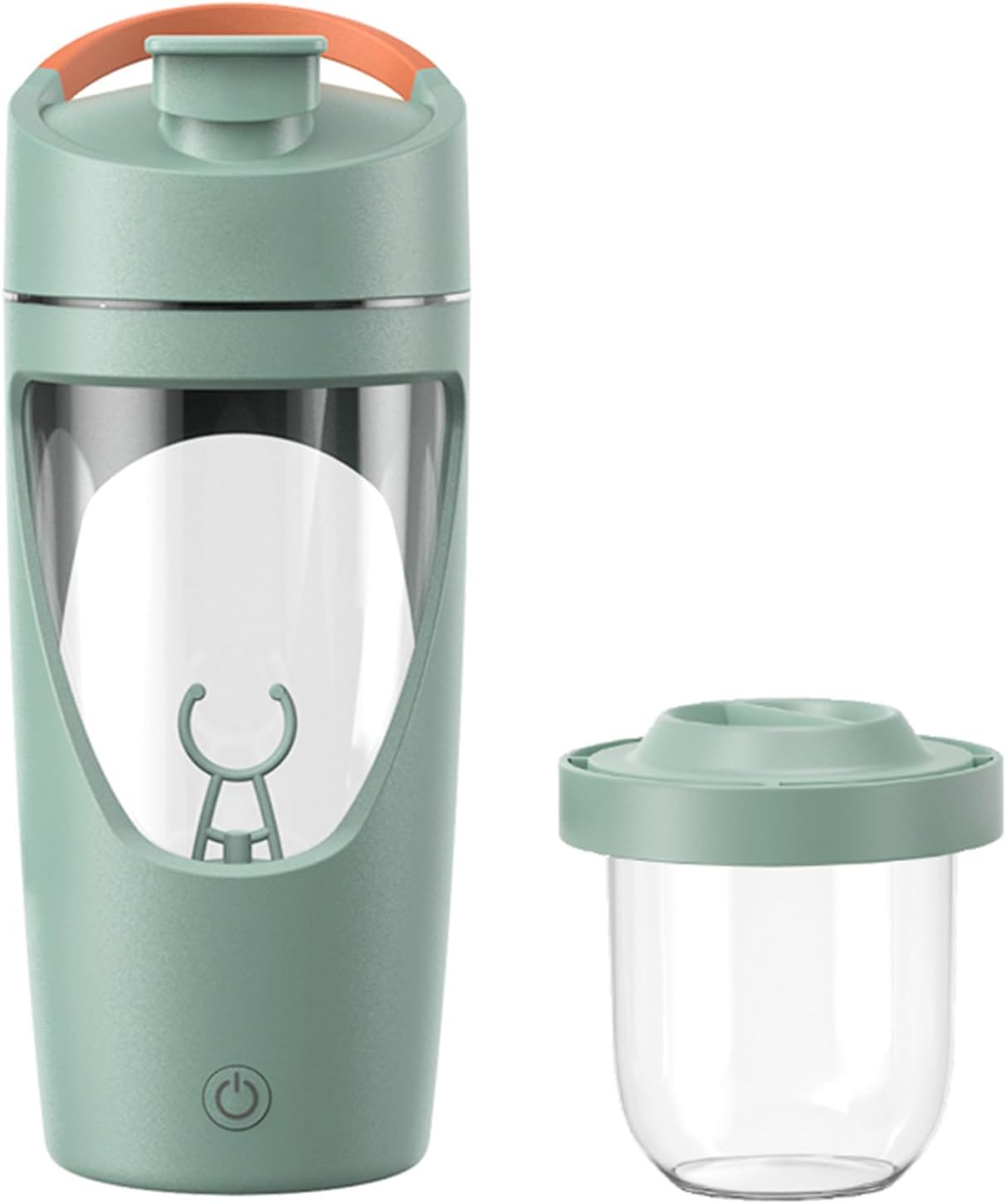 Skiennix Electric Protein Shaker Bottle - 24oz USB-C Rechargeable, BPA-Free, Leak-Proof | Green