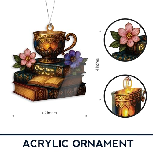 Book Lovers Gifts for Women 2026 - Christmas Book Ornament - Bookish Gifts - Book 2