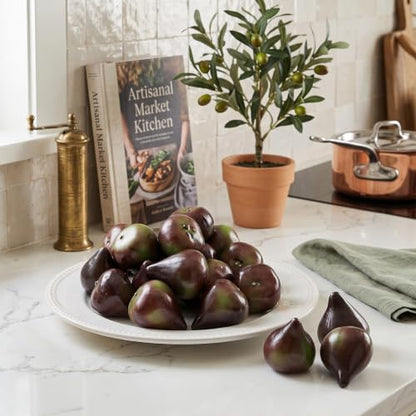 Artificial Figs Set - Realistic Decorative Fruit for Home & Retail Display