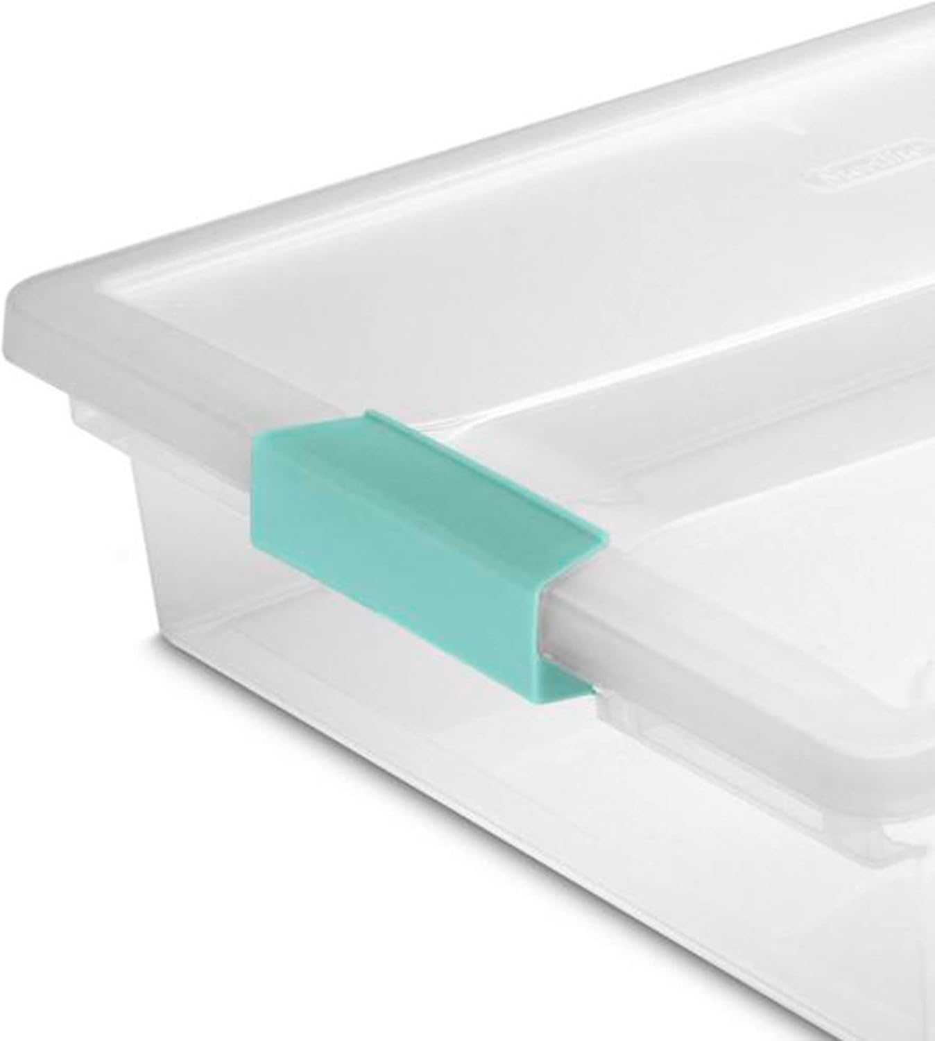 Sterilite Large & Small Clip Plastic Storage Organizer Bins - 12 Pack & 6 Pack Options