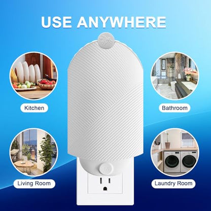 Indoor Flying Insect Trap with UV Light & Refill Cartridges - Mosquito, Fruit Fly, Gnat Catcher