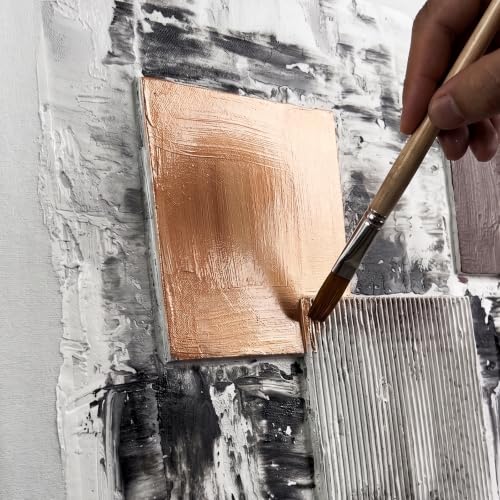 Abstract Geometric Canvas Wall Art - Handmade Textured Modern Decor