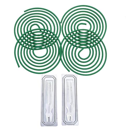 Citronella Incense Coils for Outdoor & Indoor Use - 48 Count with 2 Stands - Long-Lasting Mosquito Repellent