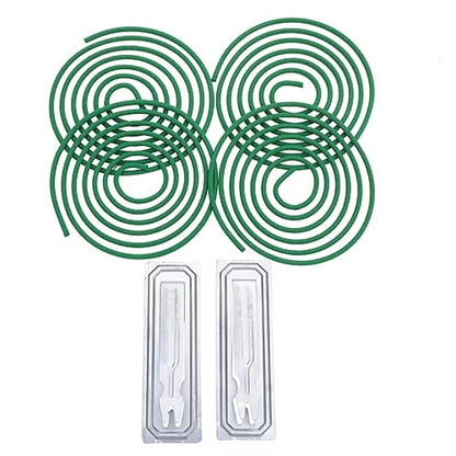 Citronella Incense Coils for Outdoor & Indoor Use - 48 Count with 2 Stands - Long-Lasting Mosquito Repellent