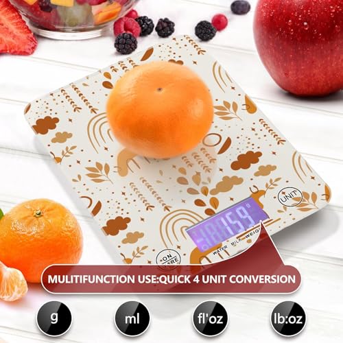 Food Scale Kitchen Scale Food Scales Digital Weight Grams and Ounces Small Electronic Food Scale for Baking Cooking Red Marble