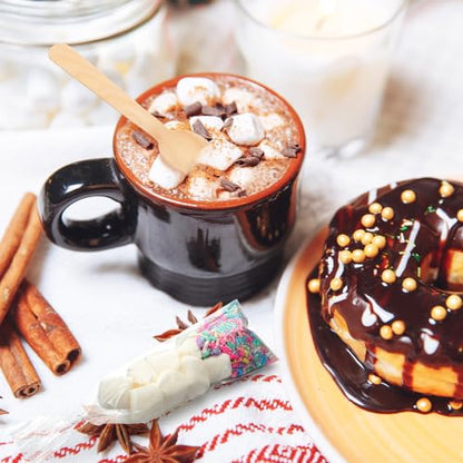 12-Piece Hot Chocolate Gift Set with Cocoa Tubes & Accessories