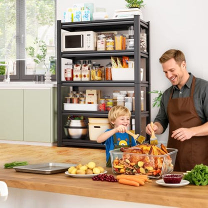 Heavy Duty 5-Tier Garage Shelving Unit - Adjustable Metal Storage Racks