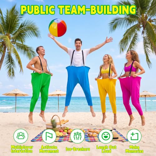 Large 4 Pack Granny Pants Yard Game Set for Kids & Adults - Outdoor Tossing Game