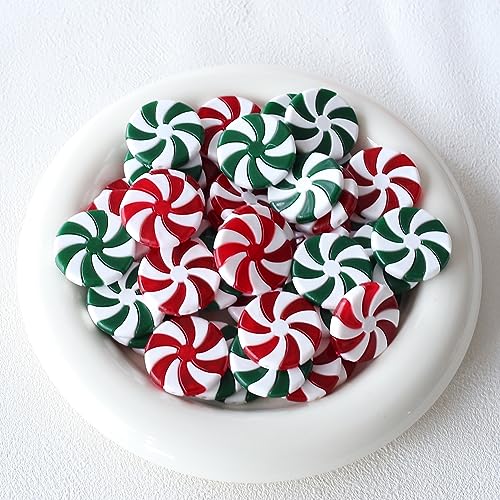 Christmas Candy Cane Ornaments Set - Red and Green 50 pcs Hanging Xmas Decorations