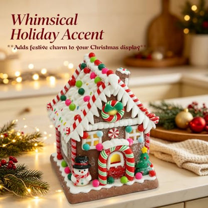 LED Gingerbread House Decorations - Indoor Christmas Village Display