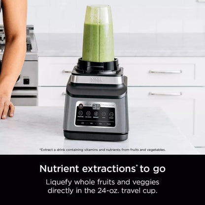 Ninja R-BN803TGT Professional Plus Kitchen Blender System & 8-Cup Food Processor - Black, Auto-iQ